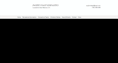 Desktop Screenshot of pacificcoastgymnastics.com